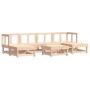 Juego de muebles de jardín 7 piezas madera maciza de pino de , Conjuntos de jardín - Ref: Foro24-3186354, Precio: 335,17 €, D...