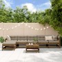 Juego de muebles jardín 7 pzas madera maciza pino marrón miel de , Conjuntos de jardín - Ref: Foro24-3186427, Precio: 441,32 ...