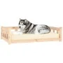 Cama para perros madera maciza de pino 105,5x75,5x28 cm de , Camas para perros - Ref: Foro24-820202, Precio: 84,28 €, Descuen...