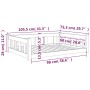 Cama para perros madera maciza de pino 105,5x75,5x28 cm de , Camas para perros - Ref: Foro24-820202, Precio: 85,61 €, Descuen...