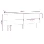 Cabecero de cama madera maciza de pino 184x6x82,5 cm de , Cabeceros y pies de cama - Ref: Foro24-819185, Precio: 76,29 €, Des...