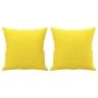 2-seater sofa with light yellow fabric cushions, 120 cm. by , Sofas - Ref: Foro24-3200906, Price: 214,44 €, Discount: %