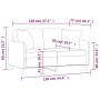 Sofá de 2 plazas con cojines tela amarillo claro 120 cm de , Sofás - Ref: Foro24-3200906, Precio: 217,79 €, Descuento: %