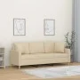 3-Sitzer-Sofa mit cremefarbenen Stoffkissen 180 cm von , Sofas - Ref: Foro24-3200919, Preis: 270,47 €, Rabatt: %