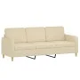 3-Sitzer-Sofa mit cremefarbenen Stoffkissen 180 cm von , Sofas - Ref: Foro24-3200919, Preis: 270,47 €, Rabatt: %