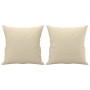 Sofá de 3 plazas con cojines tela color crema 180 cm de , Sofás - Ref: Foro24-3200919, Precio: 274,74 €, Descuento: %