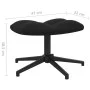 Sillón de relax con taburete terciopelo negro de , Sillones - Ref: Foro24-328112, Precio: 174,41 €, Descuento: %