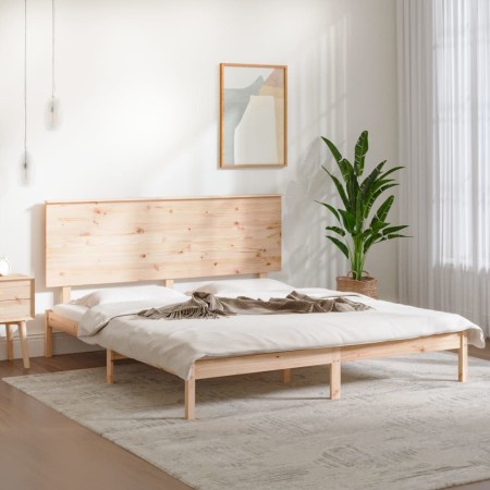 Estructura de cama madera maciza 180x200 cm de , Camas y somieres - Ref: Foro24-3104818, Precio: 164,62 €, Descuento: %