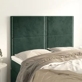 Headboards 4 units dark green velvet 72x5x78/88 cm by , Headboards and footboards - Ref: Foro24-3116243, Price: 93,11 €, Disc...