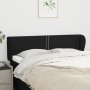 Cabecero de tela negro 147x23x78/88 cm de , Cabeceros y pies de cama - Ref: Foro24-3117004, Precio: 60,83 €, Descuento: %