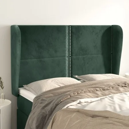 Kopfteil mit dunkelgrünen Samtohren 147x23x118/128cm von , Kopf- und Fußteile - Ref: Foro24-3117867, Preis: 113,79 €, Rabatt: %