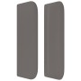 Cabecero de cuero sintético gris 147x16x78/88 cm de , Cabeceros y pies de cama - Ref: Foro24-3118722, Precio: 56,28 €, Descue...