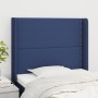 Cabecero con orejas de tela azul 83x16x118/128 cm de , Cabeceros y pies de cama - Ref: Foro24-3119420, Precio: 57,60 €, Descu...