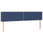 Cabecero con LED de tela azul 160x5x78/88 cm de , Cabeceros y pies de cama - Ref: Foro24-3121484, Precio: 50,72 €, Descuento: %