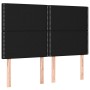 Cabecero con luces LED tela negro 144x5x118/128 cm de , Cabeceros y pies de cama - Ref: Foro24-3122284, Precio: 91,26 €, Desc...