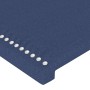 Cabecero con LED de tela azul 83x16x118/128 cm de , Cabeceros y pies de cama - Ref: Foro24-3123888, Precio: 63,42 €, Descuent...
