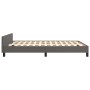 Estructura de cama con cabecero cuero sintético gris 140x190 cm de , Camas y somieres - Ref: Foro24-3125510, Precio: 192,06 €...