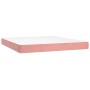 Cama box spring con colchón terciopelo rosa 160x200 cm de , Camas y somieres - Ref: Foro24-3127444, Precio: 465,61 €, Descuen...