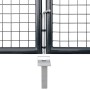 Puerta de malla de jardín acero galvanizado gris 289x175 cm de vidaXL, Puertas de jardín - Ref: Foro24-143366, Precio: 438,50...