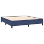 Cama box spring con colchón tela azul 160x200 cm de , Camas y somieres - Ref: Foro24-3127899, Precio: 532,02 €, Descuento: %