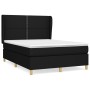 Cama box spring con colchón tela negro 140x190 cm de , Camas y somieres - Ref: Foro24-3128439, Precio: 465,33 €, Descuento: %