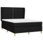 Cama box spring con colchón tela negro 140x190 cm de , Camas y somieres - Ref: Foro24-3128439, Precio: 465,33 €, Descuento: %