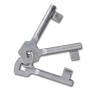 Puerta de malla de jardín acero galvanizado gris 289x175 cm de vidaXL, Puertas de jardín - Ref: Foro24-143366, Precio: 438,50...