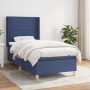 Cama box spring con colchón tela azul 80x200 cm de , Camas y somieres - Ref: Foro24-3131871, Precio: 320,55 €, Descuento: %