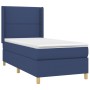 Cama box spring con colchón tela azul 80x200 cm de , Camas y somieres - Ref: Foro24-3131871, Precio: 320,55 €, Descuento: %
