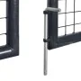 Galvanized steel garden mesh gate gray 289x150 cm by vidaXL, garden gates - Ref: Foro24-143365, Price: 434,43 €, Discount: %