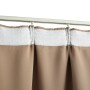 Cortina opaca con ganchos gris topo 290x245 cm de vidaXL, Cortinas y visillos - Ref: Foro24-134441, Precio: 35,85 €, Descuent...