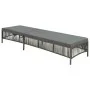 Tumbona con cojín de ratán sintético gris de vidaXL, Tumbonas - Ref: Foro24-44455, Precio: 129,34 €, Descuento: %