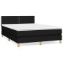 Cama box spring con colchón tela negro 140x200 cm de , Camas y somieres - Ref: Foro24-3140539, Precio: 440,62 €, Descuento: %