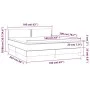 Box spring bed with blue fabric mattress 160x200 cm by , Beds and slatted bases - Ref: Foro24-3140551, Price: 460,67 €, Disco...