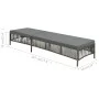 Tumbona con cojín de ratán sintético gris de vidaXL, Tumbonas - Ref: Foro24-44455, Precio: 129,34 €, Descuento: %