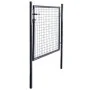 Gartengittertor aus grau verzinktem Stahl 85,5 x 100 cm von vidaXL, Gartentore - Ref: Foro24-143369, Preis: 132,18 €, Rabatt: %