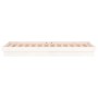 Estructura de cama con LED madera maciza blanca 75x190 cm de , Camas y somieres - Ref: Foro24-819998, Precio: 125,60 €, Descu...