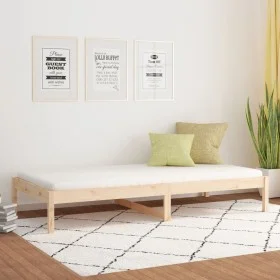 Sofá cama madera maciza de pino 80x200 cm de , Camas y somieres - Ref: Foro24-820417, Precio: 78,40 €, Descuento: %