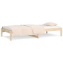 Sofá cama madera maciza de pino 80x200 cm de , Camas y somieres - Ref: Foro24-820417, Precio: 79,81 €, Descuento: %