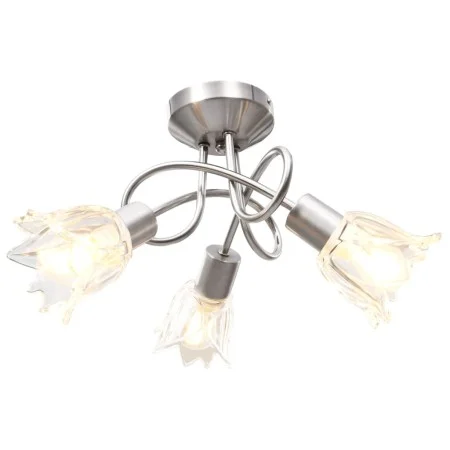 Lámpara de techo con pantallas vidrio tulipán 3 bombillas E14 de , Apliques de techo - Ref: Foro24-289227, Precio: 39,87 €, D...
