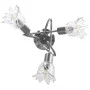 Lámpara de techo con pantallas vidrio tulipán 3 bombillas E14 de , Apliques de techo - Ref: Foro24-289227, Precio: 39,87 €, D...