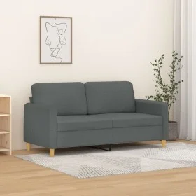 Sofá de 2 plazas de tela gris oscuro 140 cm de , Sofás - Ref: Foro24-359479, Precio: 209,72 €, Descuento: %