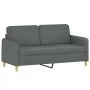 Sofá de 2 plazas de tela gris oscuro 140 cm de , Sofás - Ref: Foro24-359479, Precio: 209,72 €, Descuento: %