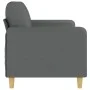 Dreisitziges dunkelgraues Stoffsofa, 180 cm. von , Sofas - Ref: Foro24-359487, Preis: 271,61 €, Rabatt: %