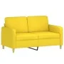 Juego de sofás con cojines 3 piezas tela amarillo claro de , Sofás - Ref: Foro24-3202059, Precio: 592,90 €, Descuento: %