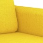 Juego de sofás con cojines 3 piezas tela amarillo claro de , Sofás - Ref: Foro24-3202059, Precio: 601,96 €, Descuento: %
