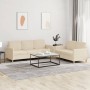 Juego de sofás con cojines 2 piezas tela crema de , Sofás - Ref: Foro24-3202120, Precio: 469,02 €, Descuento: %