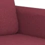 Two-piece sofa set with red wine fabric cushions. by , Sofas - Ref: Foro24-3202092, Price: 402,02 €, Discount: %