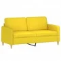 Juego de sofás con cojines 3 piezas tela amarillo claro de , Sofás - Ref: Foro24-3202099, Precio: 455,90 €, Descuento: %
