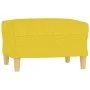 Juego de sofás con cojines 3 piezas tela amarillo claro de , Sofás - Ref: Foro24-3202099, Precio: 455,90 €, Descuento: %